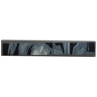 dark bluish gray tile 1 x 6 with dark blue and gray swirl pattern 1 sticker - set 8161