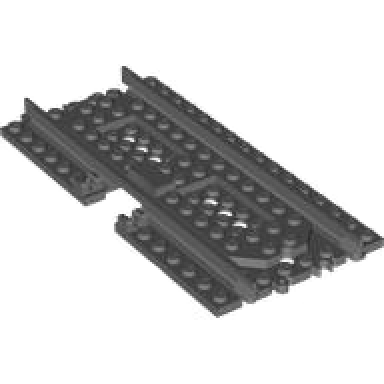 train track plastic rc trains straight with side cutout and clips