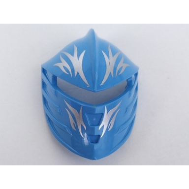 medium blue large figure visor jayko with silver pattern