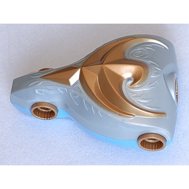 medium blue large figure torso kk with jayko sir pattern - series 2 - gold hawk relief