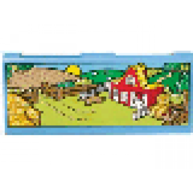 medium blue story builder farmyard fun card storage unit and memory card with farm pattern