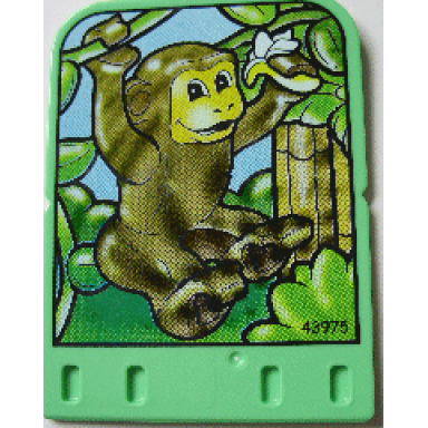 story builder jungle jam card with monkey carrying banana pattern