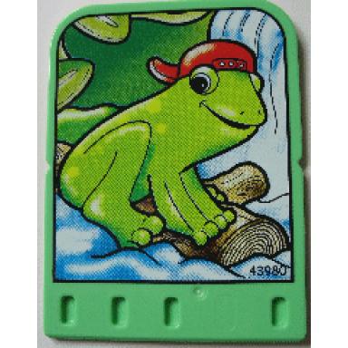 story builder jungle jam card with frog in cap pattern