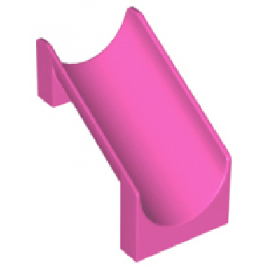 dark pink slide playground 4 x 6 x 6 straight