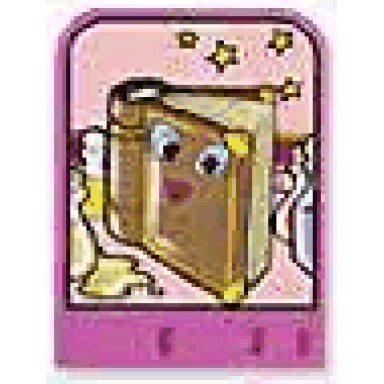 story builder pink palace card with book pattern