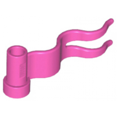 dark pink flag 4 x 1 wave right
