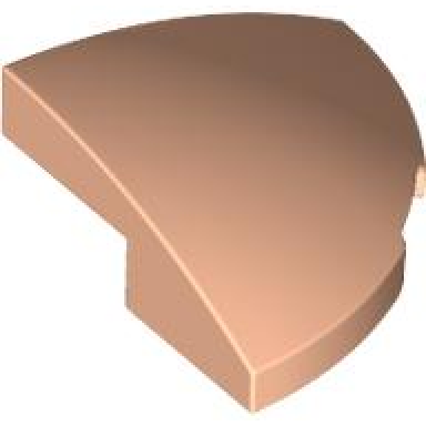 light nougat slope curved 2 x 2 corner round