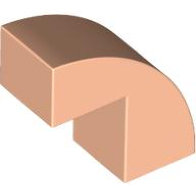 light nougat slope curved 2 x 1 x 1 2 3