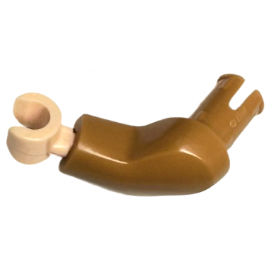 medium nougat arm large with pin left with light nougat hand