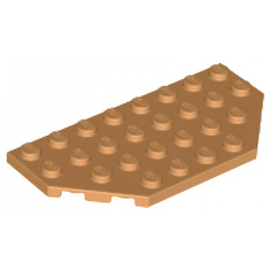medium nougat wedge plate 4 x 8 cut corners