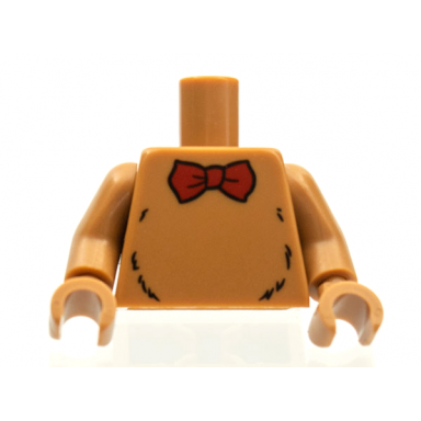 medium nougat torso red bow tie and black fur lines pattern bam medium nougat arms medium nougat hands