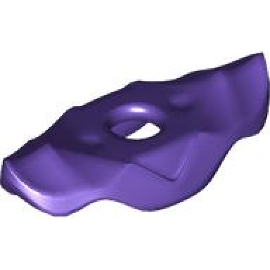dark purple minifigure armor shoulder pads with ridges
