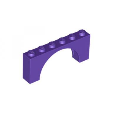 dark purple arch 1 x 6 x 2 - medium thick top without reinforced underside