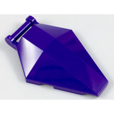 dark purple windscreen 6 x 4 x 1 hexagonal with bar handle