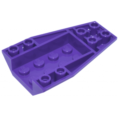 dark purple wedge 6 x 4 triple inverted curved