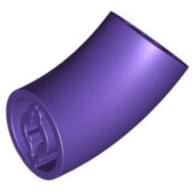 dark purple brick round 2 x 2 d 45 degrees elbow 27.7mm standing height