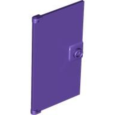 dark purple door 1 x 4 x 6 with stud handle