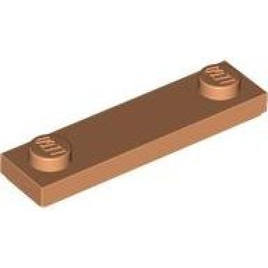 nougat plate modified 1 x 4 with 2 studs with groove