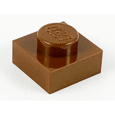 brown plate 1 x 1