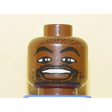 brown minifigure head nba karl malone pattern