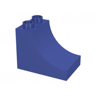 violet duplo brick 2 x 3 x 2 arch inverted