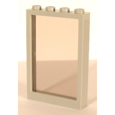 light gray window 1 x 4 x 5 with trans-brown glass 2493 2494