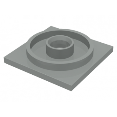light gray turntable 4 x 4 square base