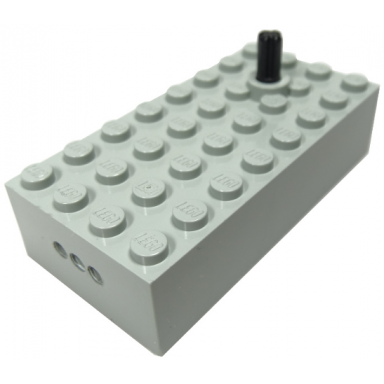 light gray electric train 12v remote control switch motor 4 x 8 x 1 2 3 with deep middle hole