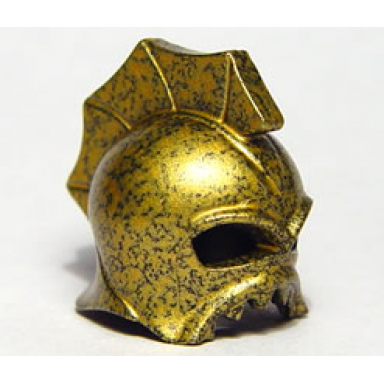speckle black-gold minifigure headgear helmet underwater atlantis portal emperor
