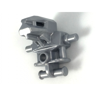 pearl light gray torso head mechanical exo-force robot
