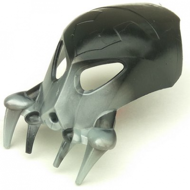 pearl light gray bionicle mask kirop with black top pattern