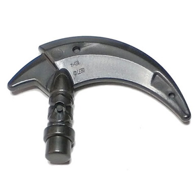 pearl dark gray minifigure weapon hook with bar