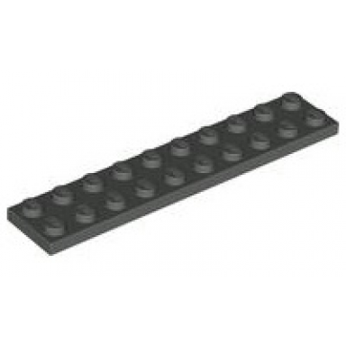 dark gray plate 2 x 10