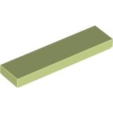 yellowish green tile 1 x 4