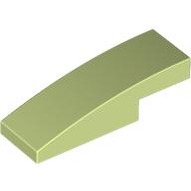 yellowish green slope curved 3 x 1 x 2 3