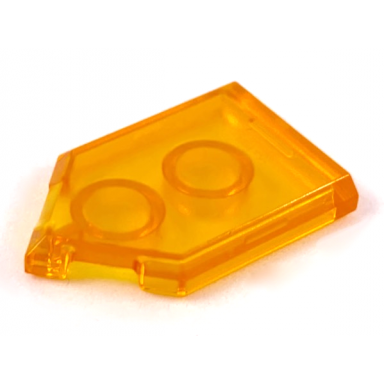 trans-orange tile modified 2 x 3 pentagonal