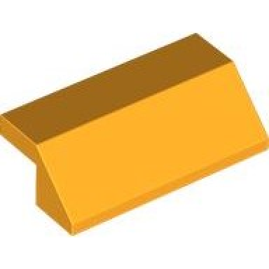 bright light orange slope 45 2 x 4 with cutout without studs