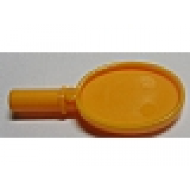 bright light orange friends accessories hand mirror with heart on reverse