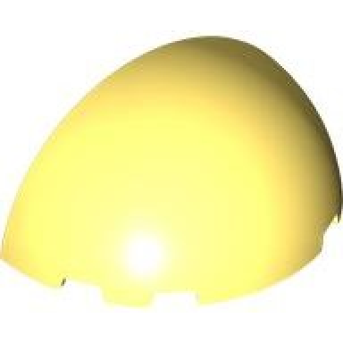 bright light yellow windscreen 3 x 6 x 2 1 3 quarter sphere