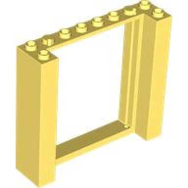 bright light yellow door frame 2 x 8 x 6