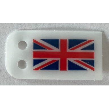 plastic part for set 10294 - flag with united kingdom union jack pattern