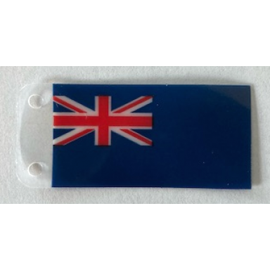 plastic part for set 10294 - flag with united kingdom blue ensign pattern