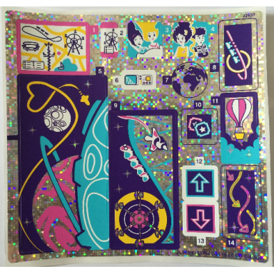 sticker sheet for set 41130 holographic mirrored - 26955 6153794