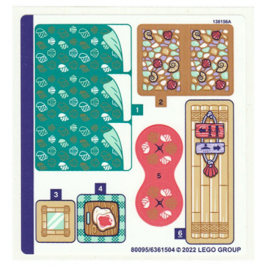 sticker sheet for set 41700 - 80095 6361504