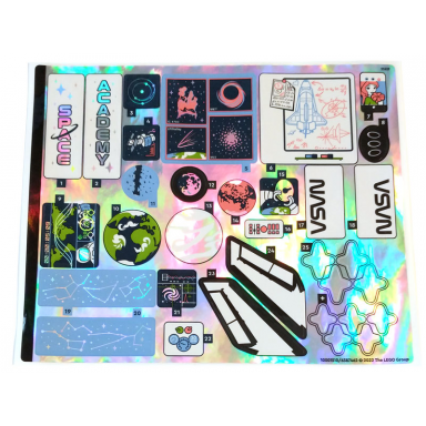 sticker sheet for set 41713 iridescent mirrored - 10001510 6387462