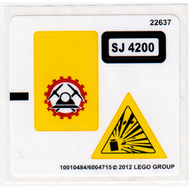 sticker sheet for set 4200 - 10010484 6004715