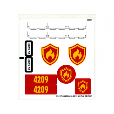 sticker sheet for set 4209 - 99227 4649800