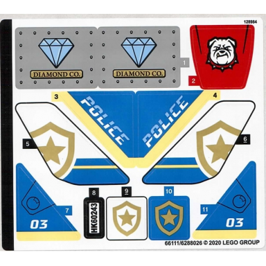 sticker sheet for set 60243 - 66111 6288026