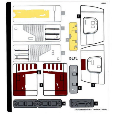 sticker sheet for set 75301 - 73624 6328228