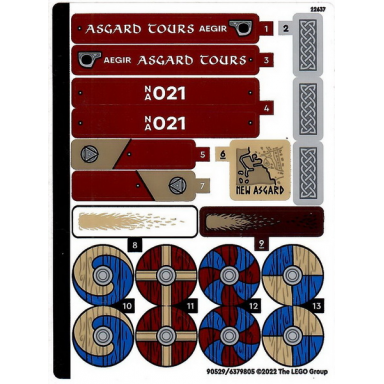 sticker sheet for set 76208 - 90529 6379805